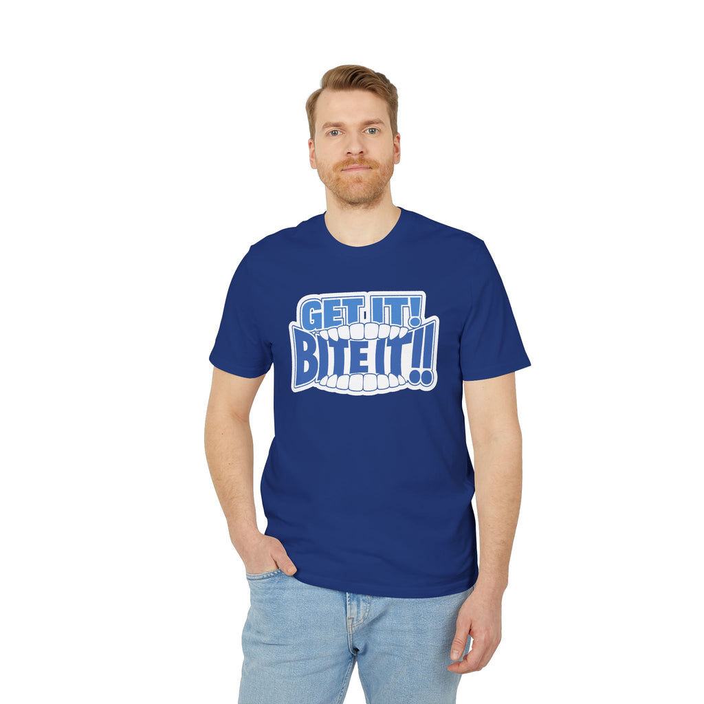 💪 GET IT! BITE IT!!🫦 | Official GO Forth! T-Shirt | Large Chest Logo | Colour