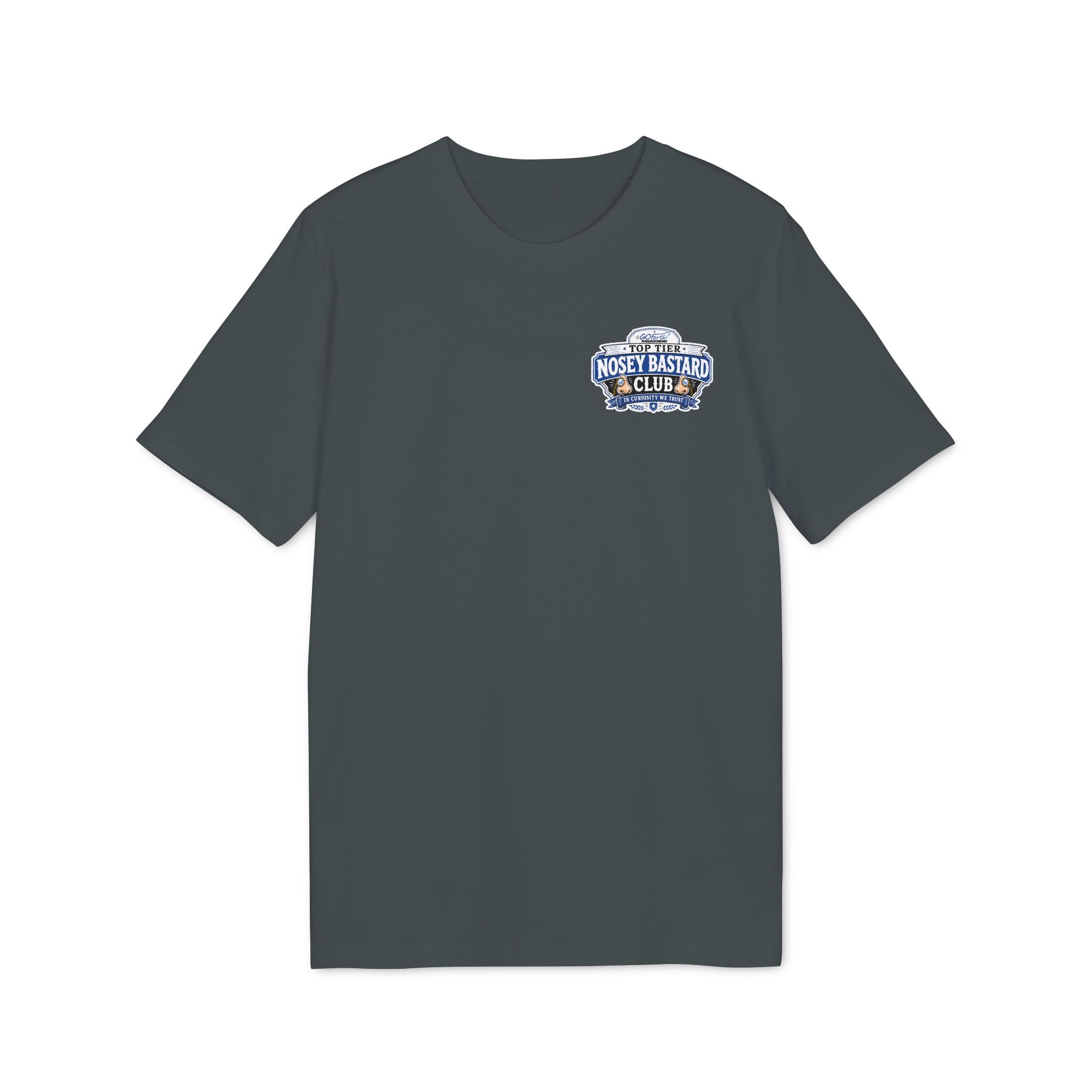 'TOP TIER' Nosey Bastard Club👃| Official GO Forth! T-Shirt | Small Chest Logo | Colour