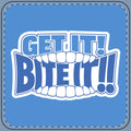OFFICIAL GO Forth! Drink Coaster | 💪 Get It! BITE IT!! 🫦 | Light Blue 🩵