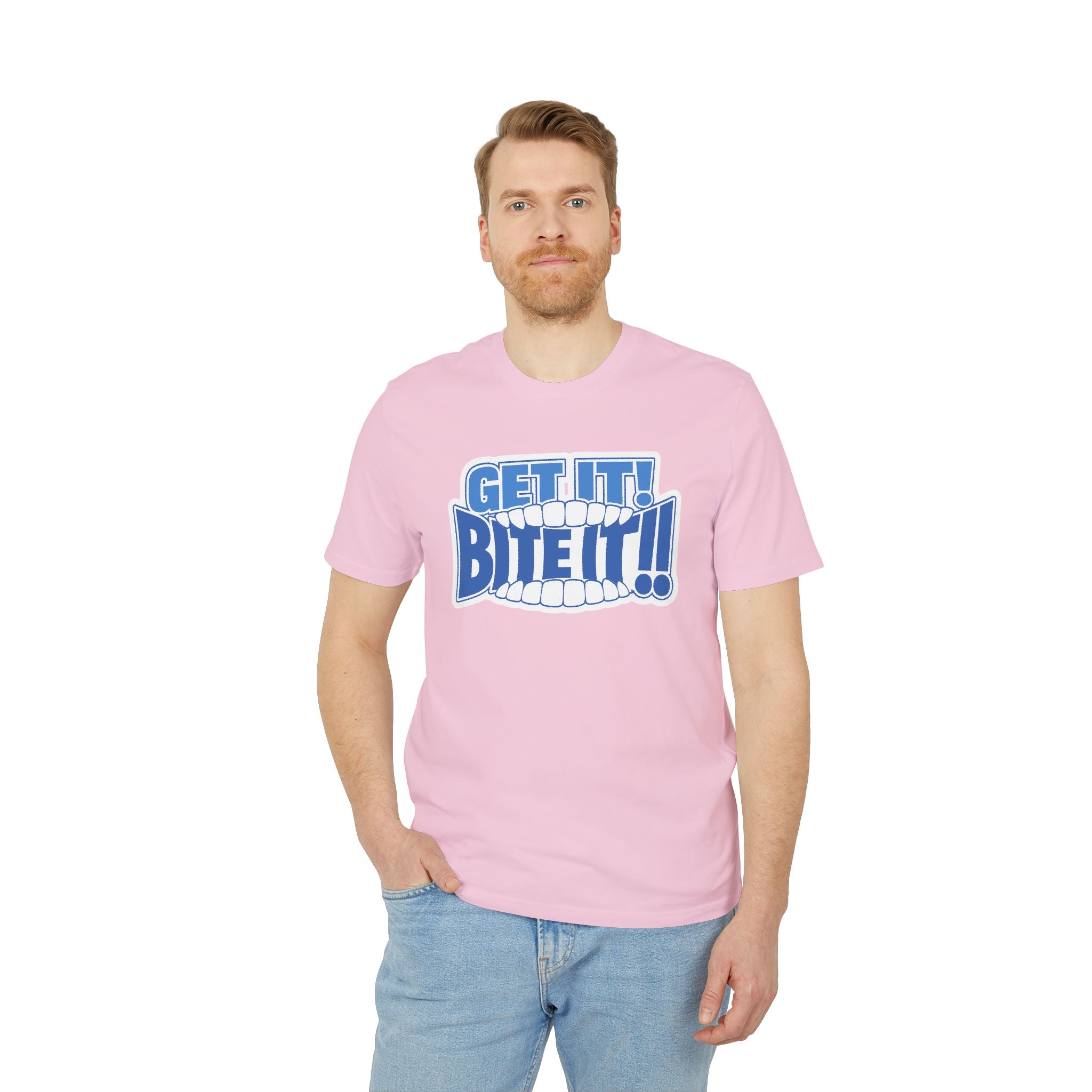 💪 GET IT! BITE IT!!🫦 | Official GO Forth! T-Shirt | Large Chest Logo | Colour