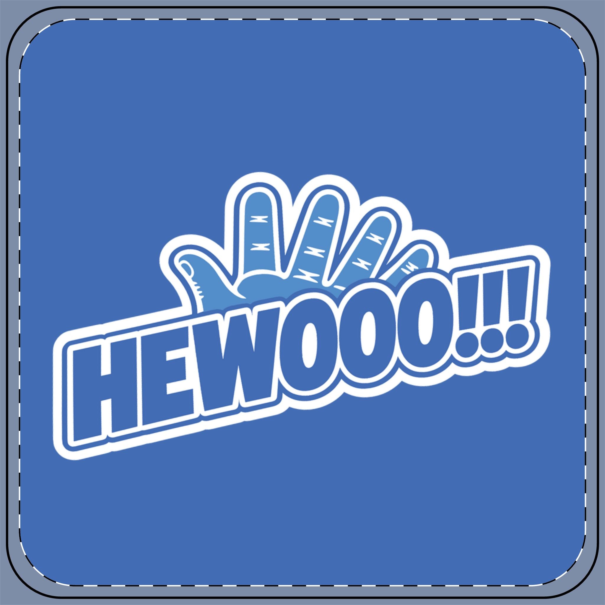 OFFICIAL GO Forth! Drink Coaster | HEWOOO!!! | Dark Blue 💙