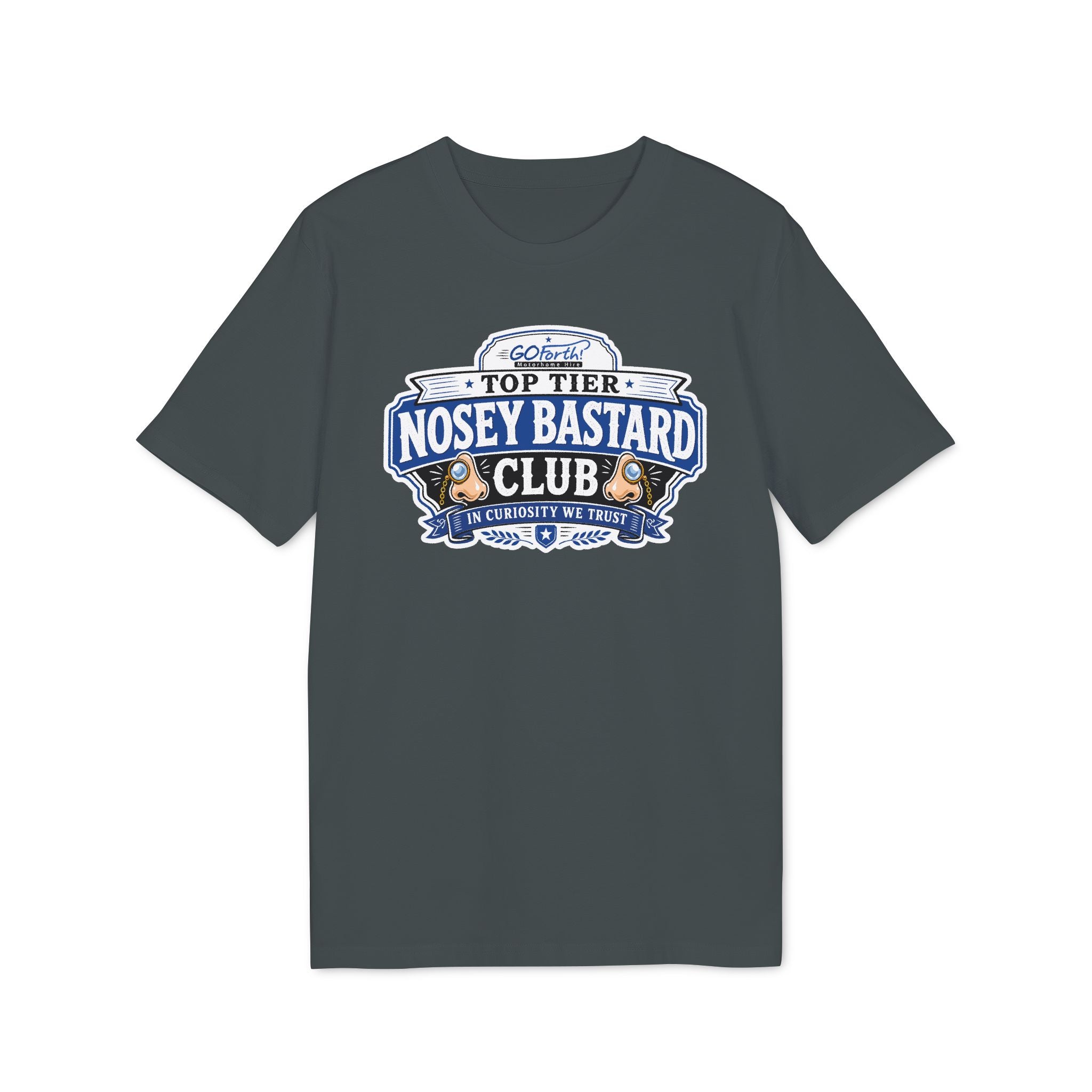 'TOP TIER' Nosey Bastard Club👃| Official GO Forth! T-Shirt | Large Chest Logo | Colour