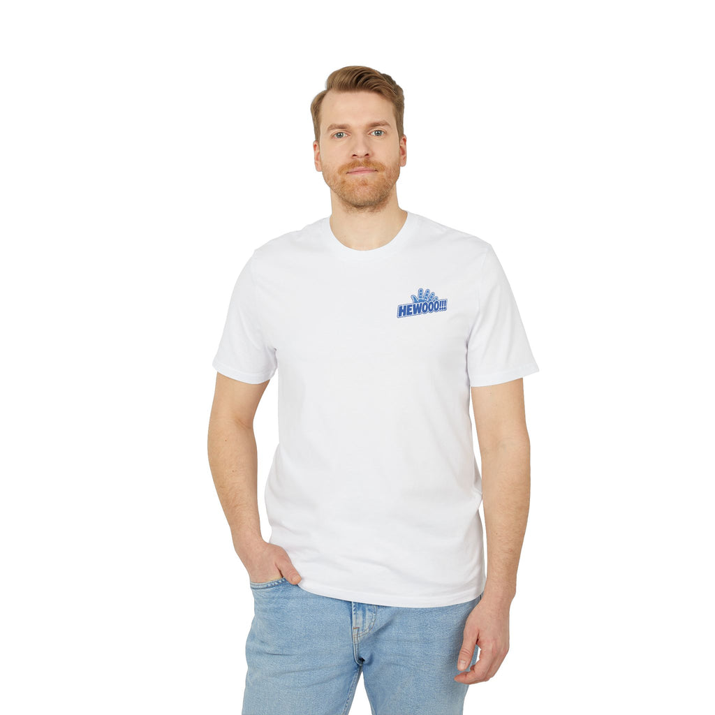 HEWOOO!!! 👋 | Official GO Forth! T-Shirt | Small Chest Logo | White