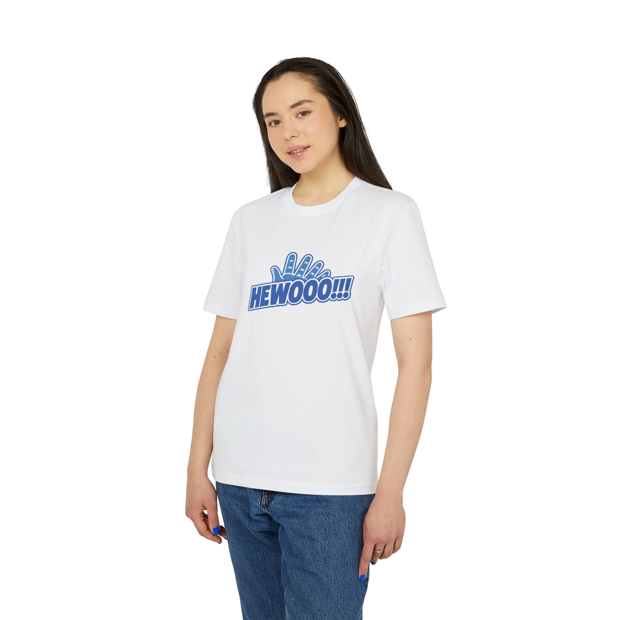 HEWOOO!!! 👋 | Official GO Forth! T-Shirt | Large Chest Logo | White