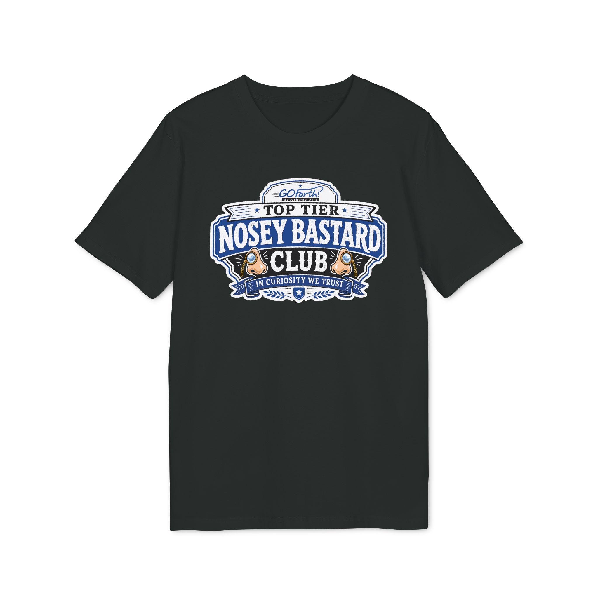 'TOP TIER' Nosey Bastard Club👃| Official GO Forth! T-Shirt | Large Chest Logo | Colour