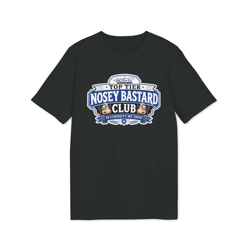 'TOP TIER' Nosey Bastard Club👃| Official GO Forth! T-Shirt | Large Chest Logo | Colour