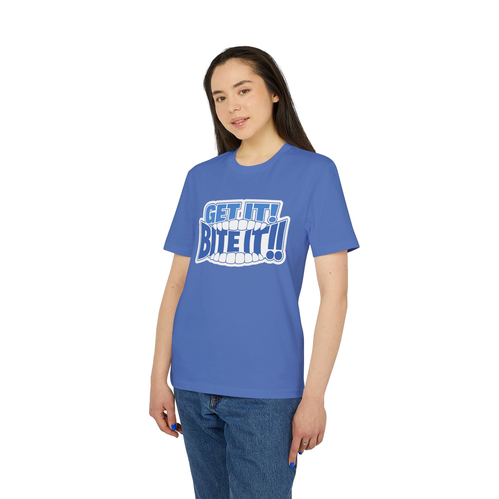 💪 GET IT! BITE IT!!🫦 | Official GO Forth! T-Shirt | Large Chest Logo | Colour
