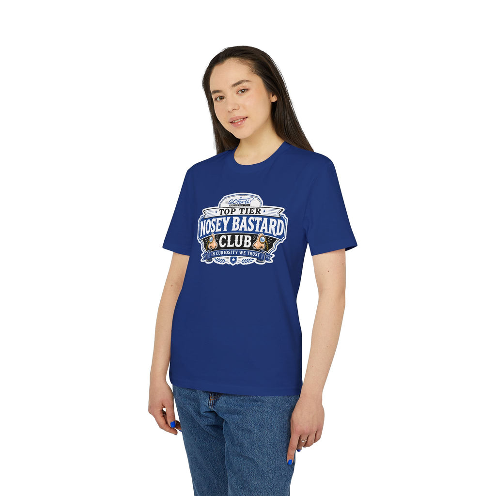 'TOP TIER' Nosey Bastard Club👃| Official GO Forth! T-Shirt | Large Chest Logo | Colour