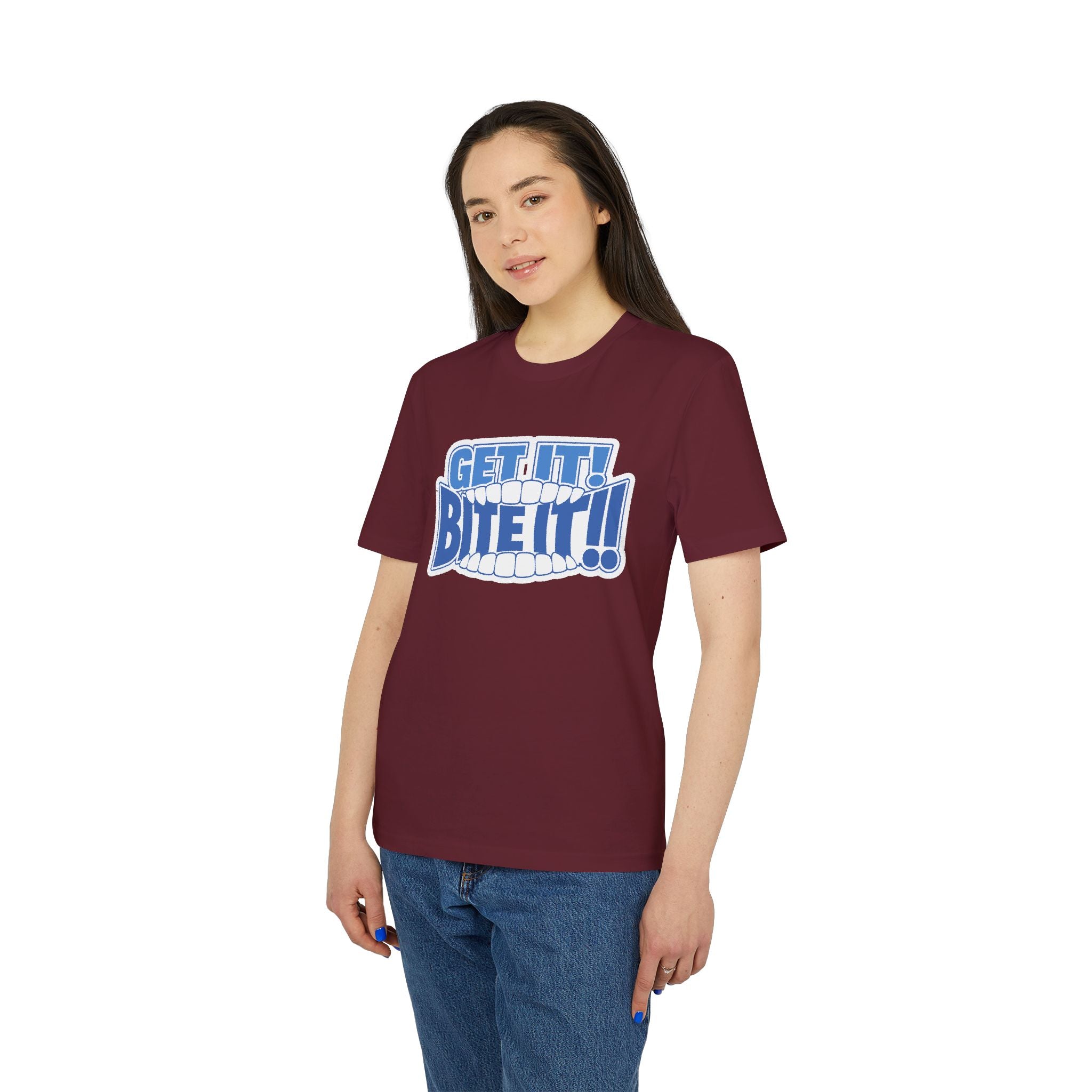💪 GET IT! BITE IT!!🫦 | Official GO Forth! T-Shirt | Large Chest Logo | Colour