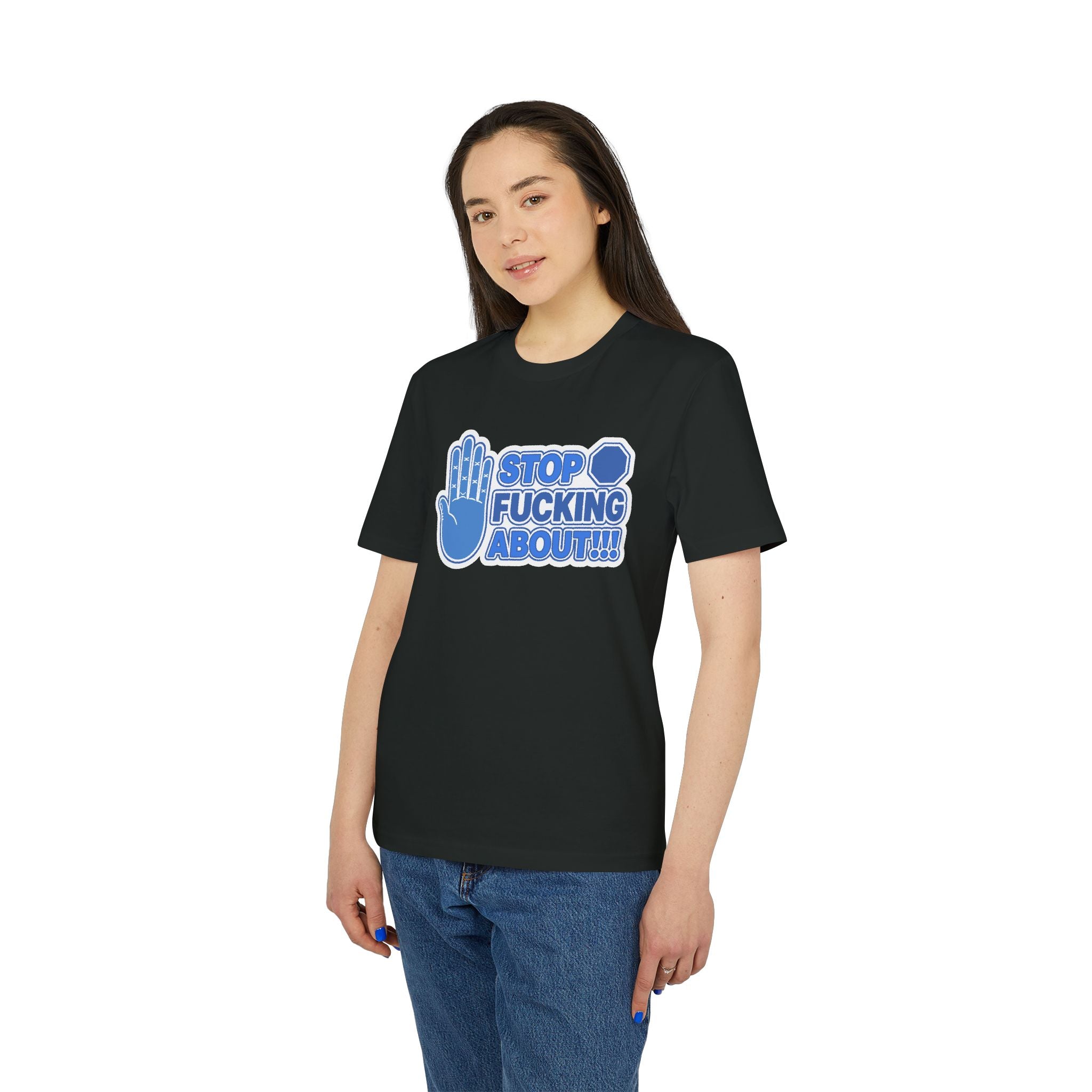 ✋ STOP FUCKING ABOUT! | Official GO Forth! T-Shirt | Large Chest Logo | Colour