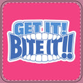 OFFICIAL GO Forth! Drink Coaster | 💪 Get It! BITE IT!! 🫦 | Pink 🩷