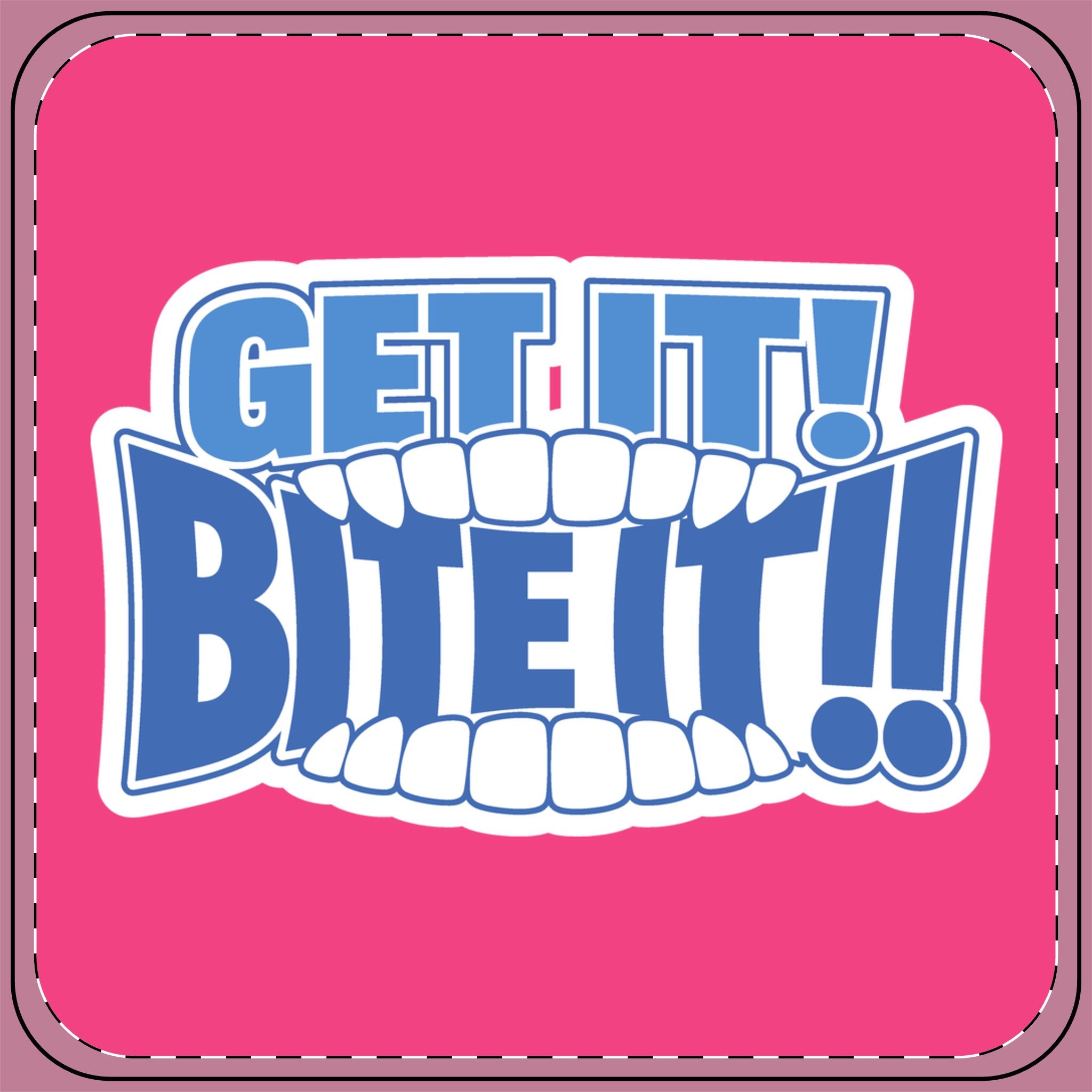 OFFICIAL GO Forth! Drink Coaster | 💪 Get It! BITE IT!! 🫦 | Pink 🩷