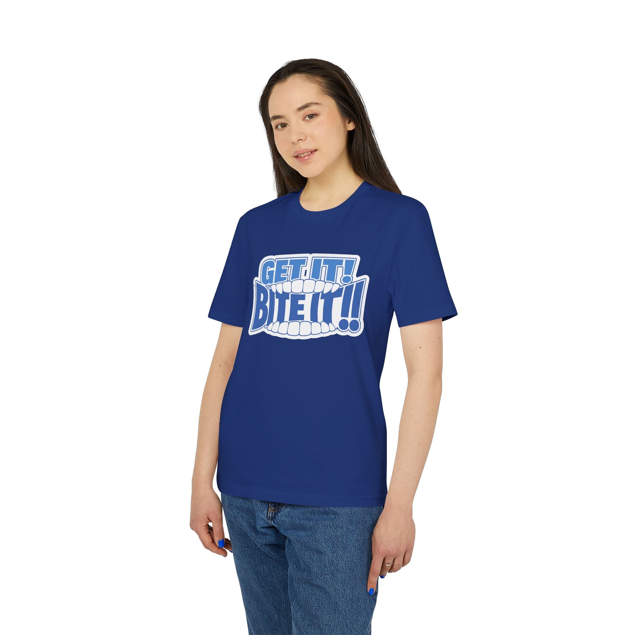 💪 GET IT! BITE IT!!🫦 | Official GO Forth! T-Shirt | Large Chest Logo | Colour