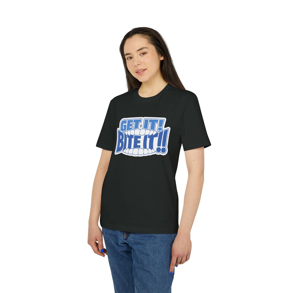💪 GET IT! BITE IT!!🫦 | Official GO Forth! T-Shirt | Large Chest Logo | Colour