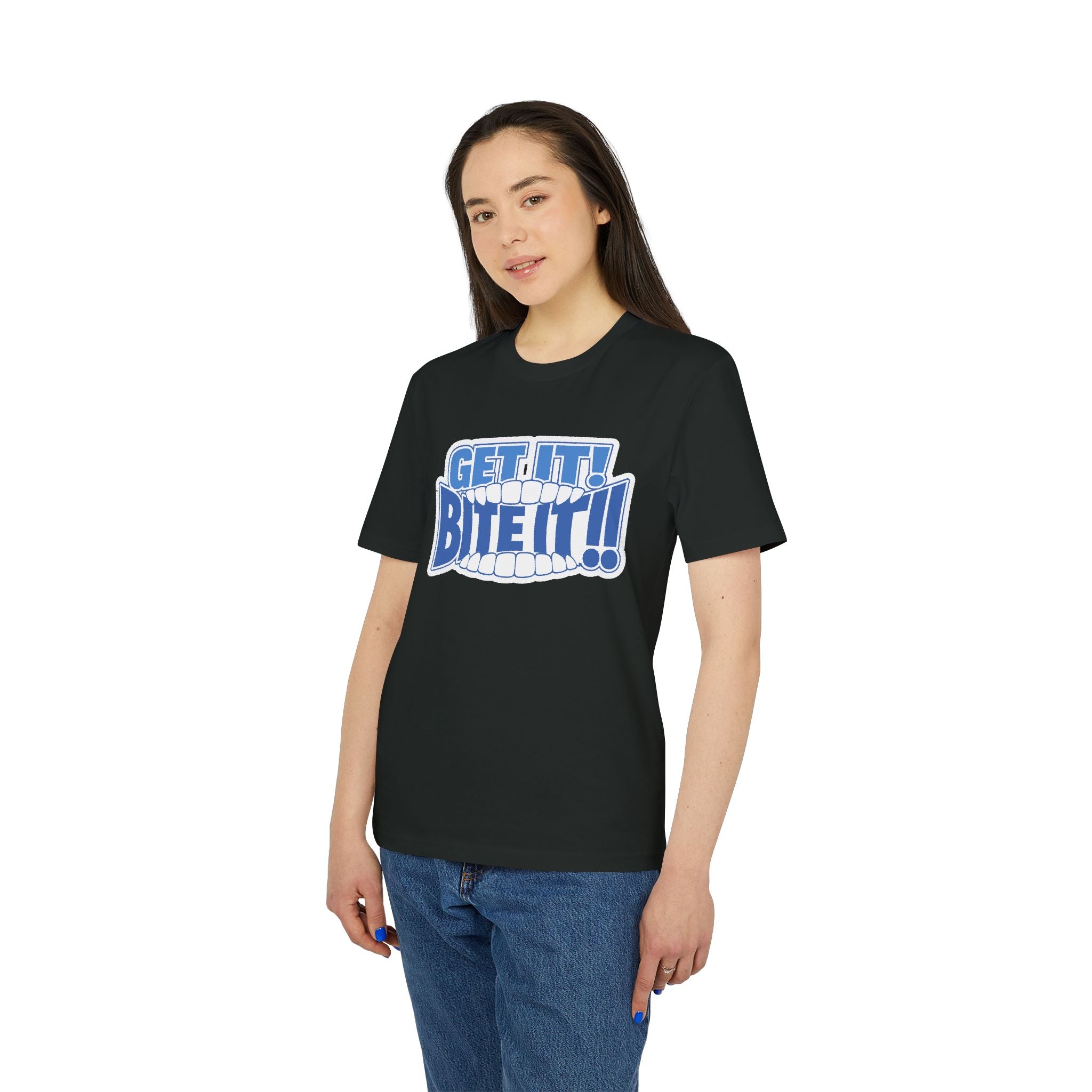 💪 GET IT! BITE IT!!🫦 | Official GO Forth! T-Shirt | Large Chest Logo | Colour