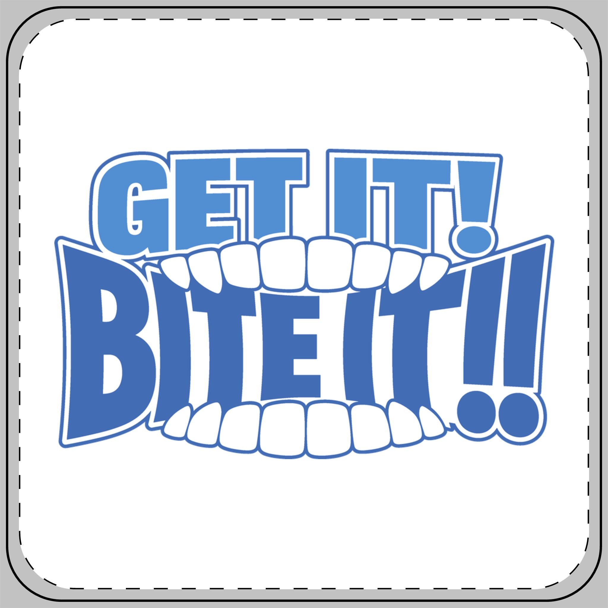 OFFICIAL GO Forth! Drink Coaster | 💪 Get It! BITE IT!! 🫦 | White 🤍