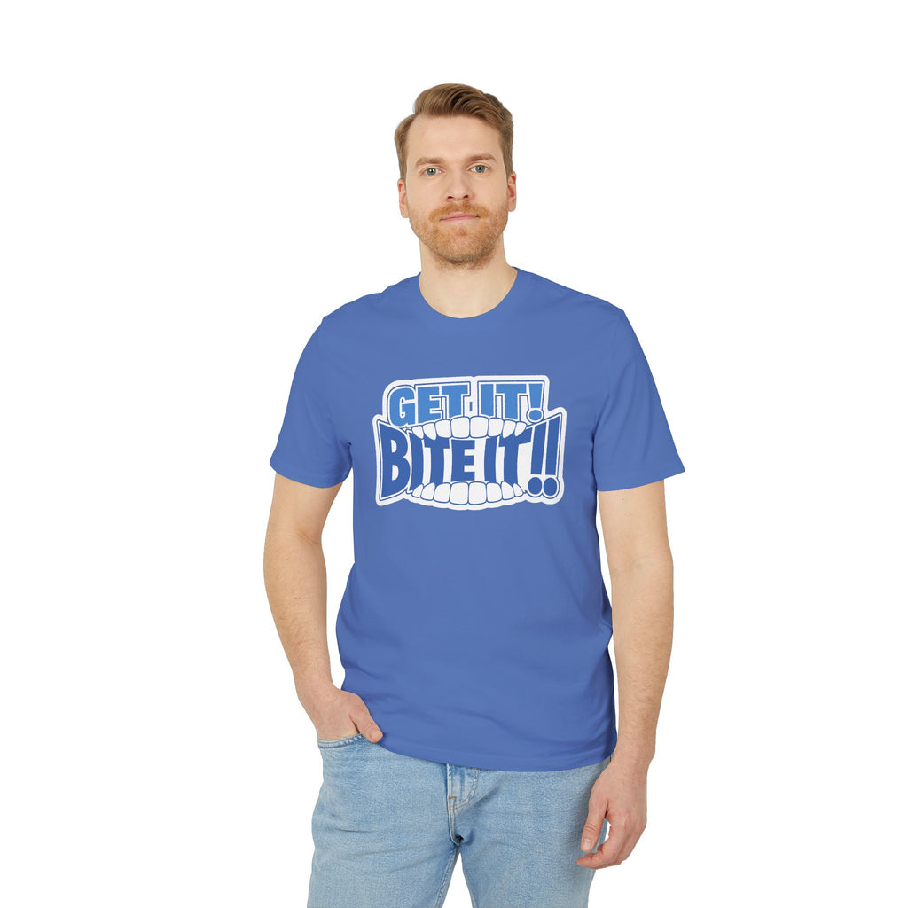 💪 GET IT! BITE IT!!🫦 | Official GO Forth! T-Shirt | Large Chest Logo | Colour