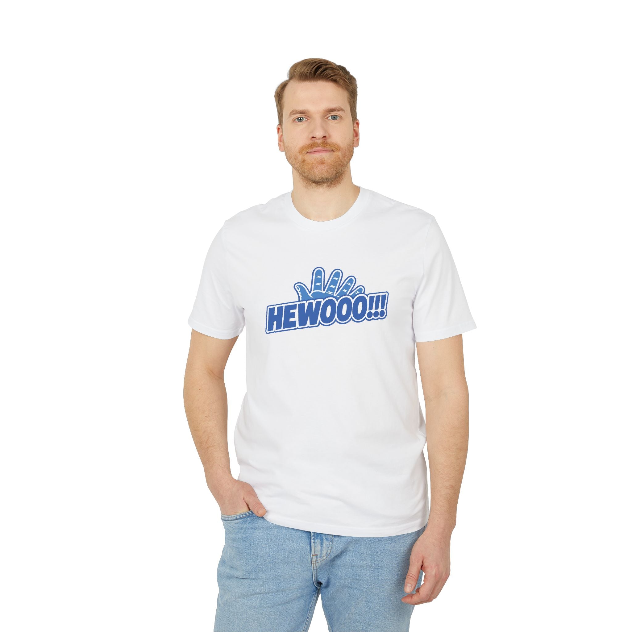 HEWOOO!!! 👋 | Official GO Forth! T-Shirt | Large Chest Logo | White