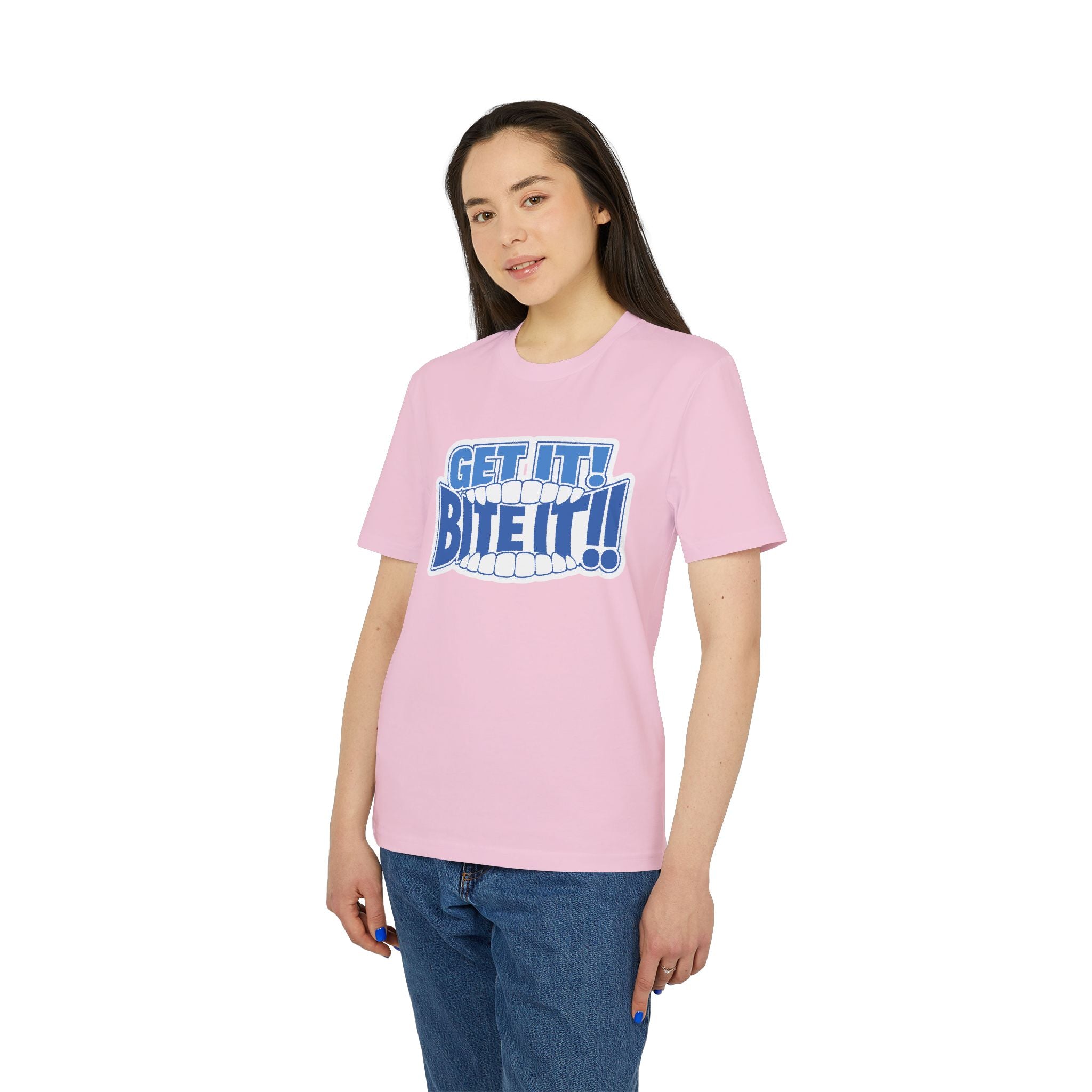 💪 GET IT! BITE IT!!🫦 | Official GO Forth! T-Shirt | Large Chest Logo | Colour
