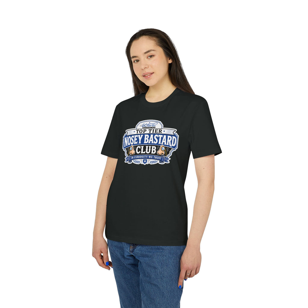 'TOP TIER' Nosey Bastard Club👃| Official GO Forth! T-Shirt | Large Chest Logo | Colour
