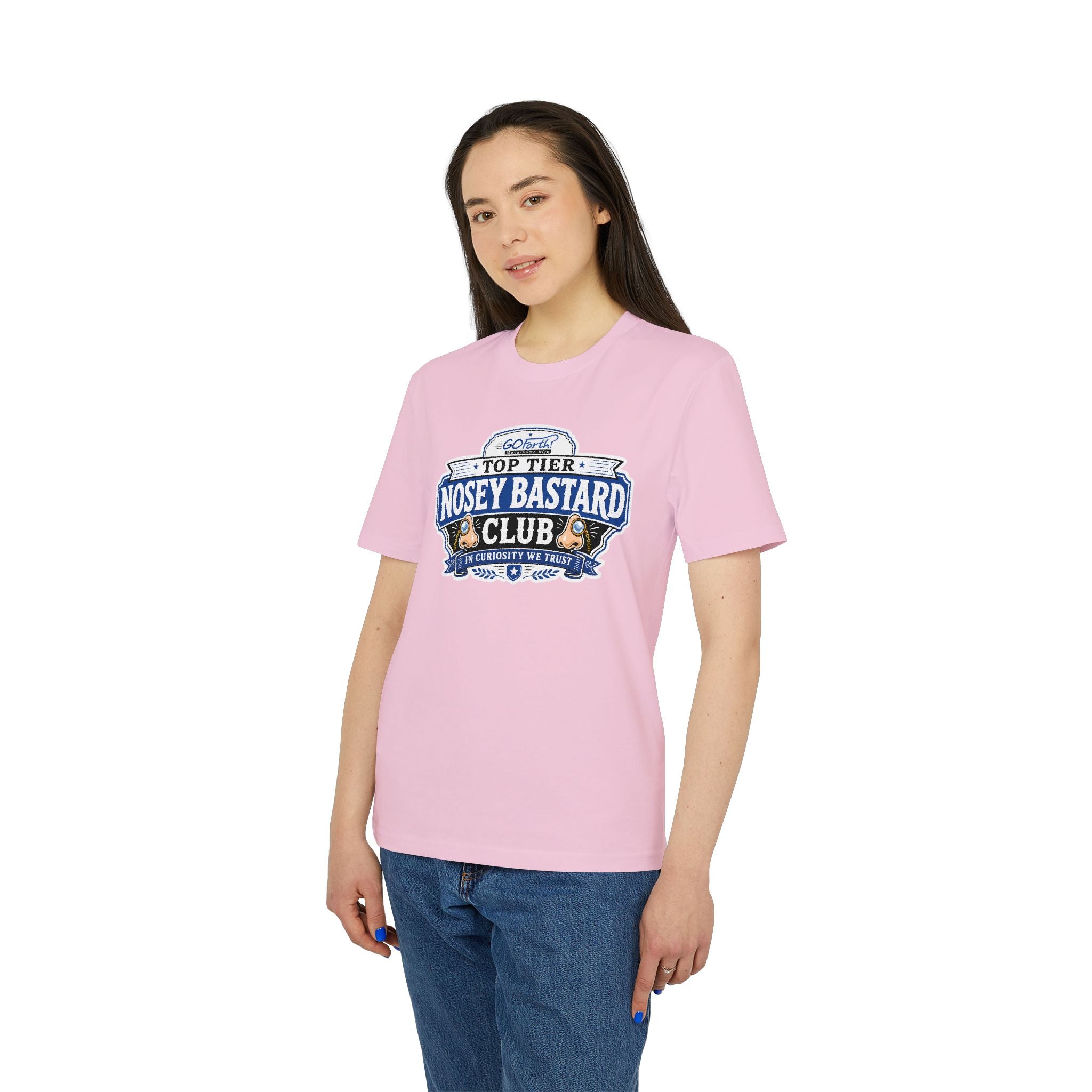 'TOP TIER' Nosey Bastard Club👃| Official GO Forth! T-Shirt | Large Chest Logo | Colour