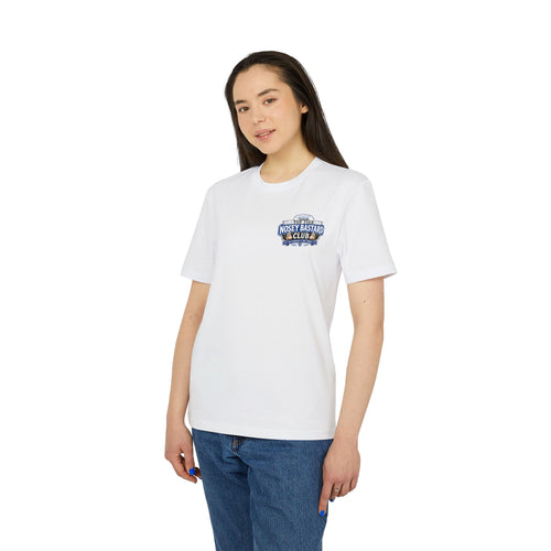 'TOP TIER' Nosey Bastard Club | Official GO Forth! T-Shirt | Small Chest Logo | White