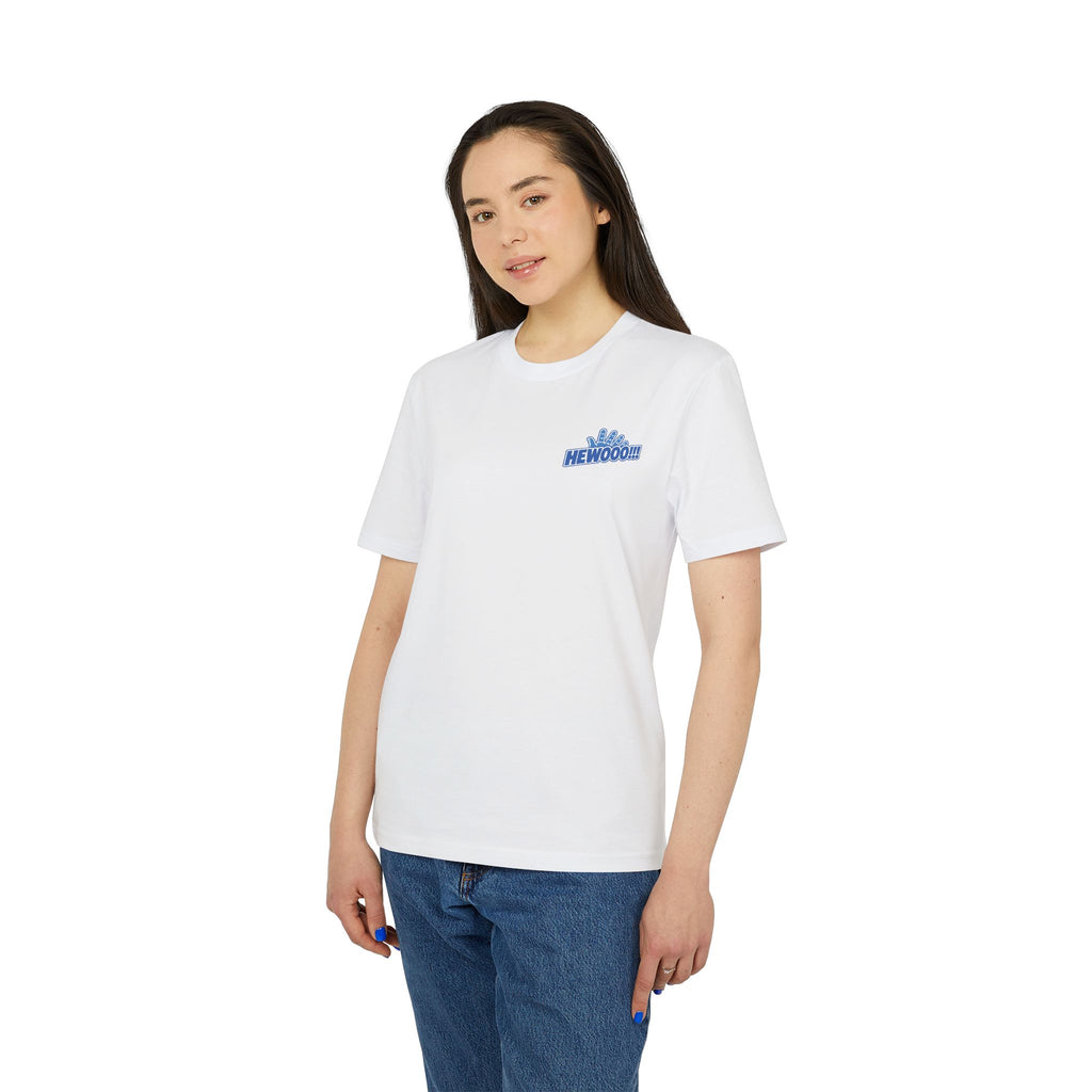 HEWOOO!!! 👋 | Official GO Forth! T-Shirt | Small Chest Logo | White