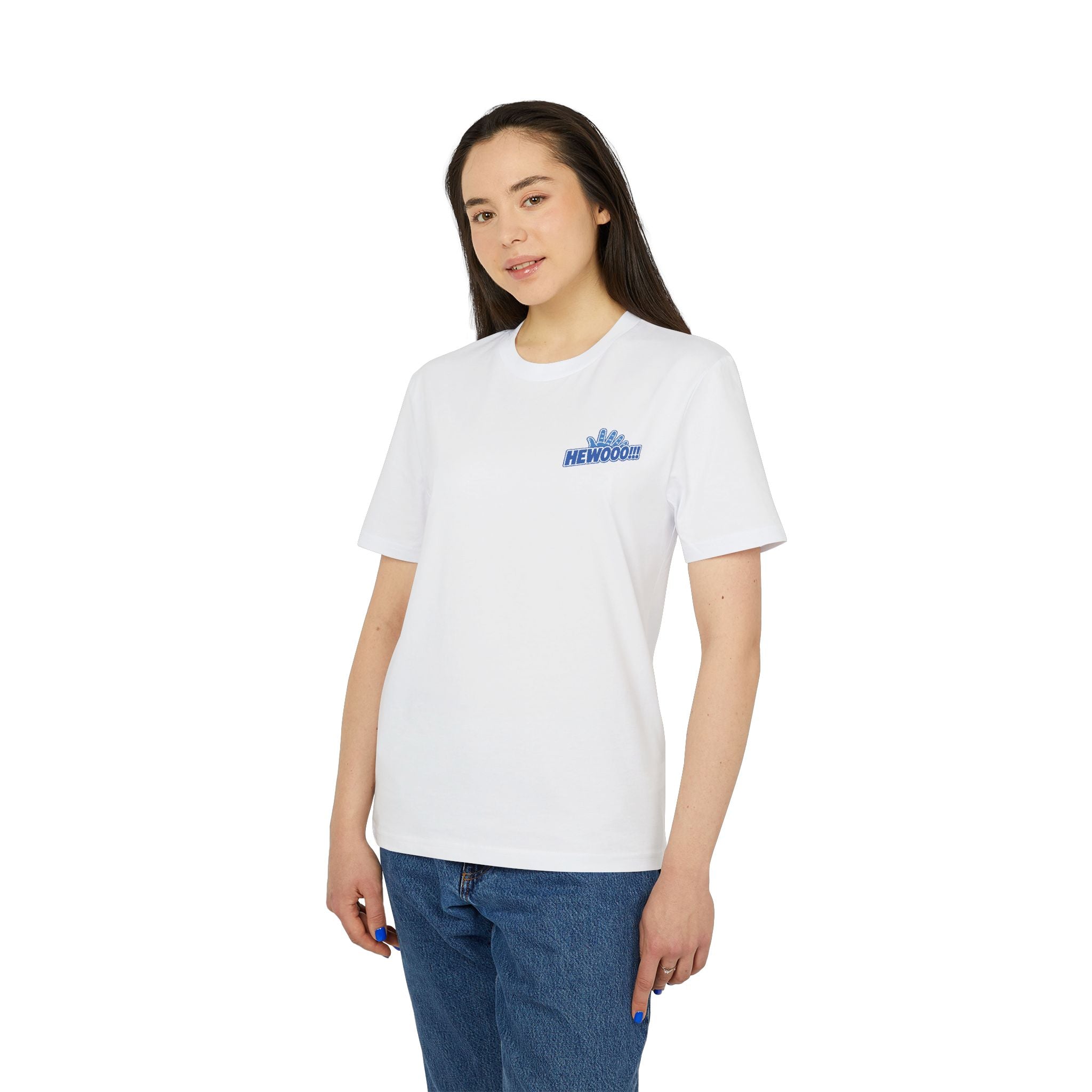 HEWOOO!!! 👋 | Official GO Forth! T-Shirt | Small Chest Logo | White