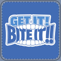 OFFICIAL GO Forth! Drink Coaster | 💪 Get It! BITE IT!! 🫦 | Dark Blue 💙