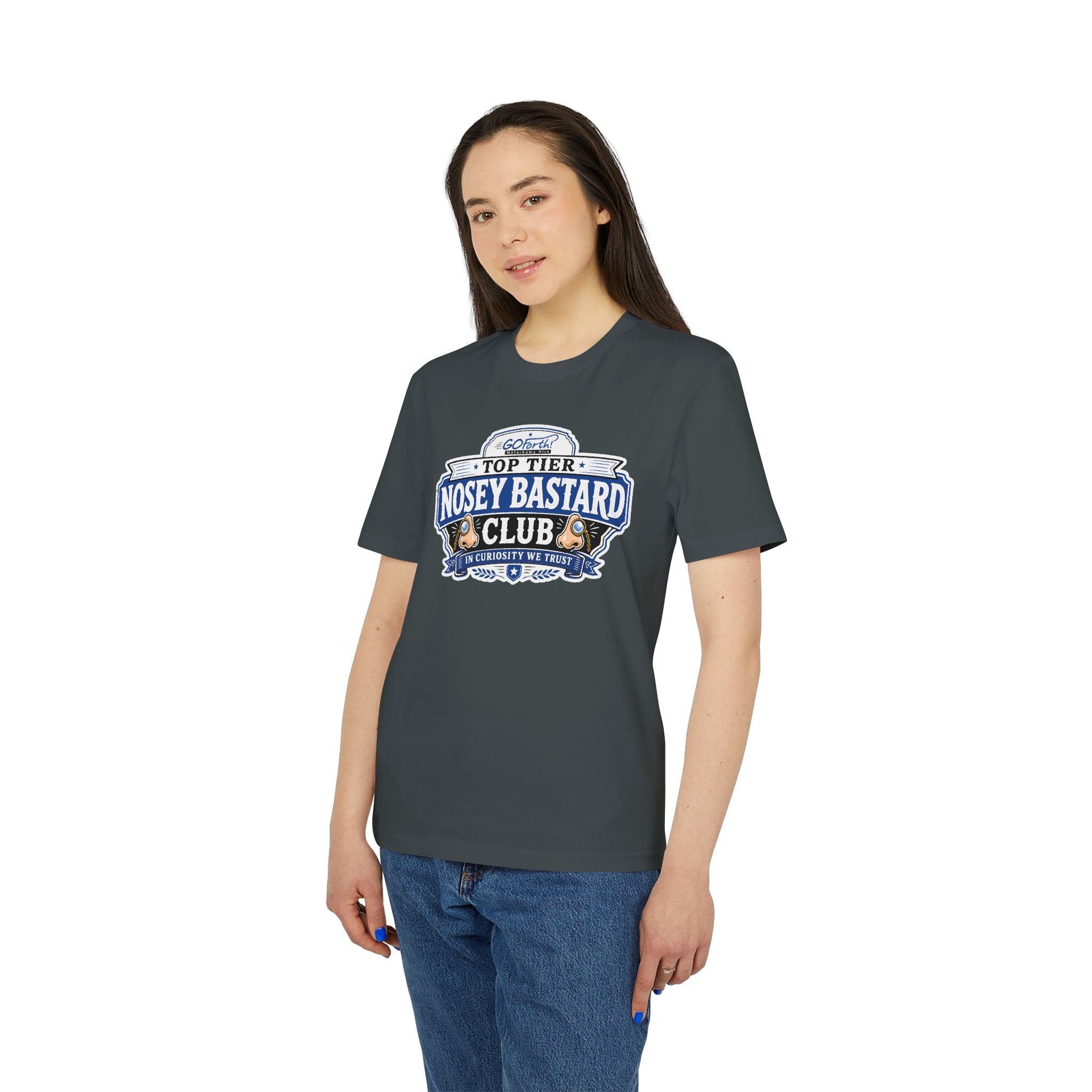 'TOP TIER' Nosey Bastard Club👃| Official GO Forth! T-Shirt | Large Chest Logo | Colour