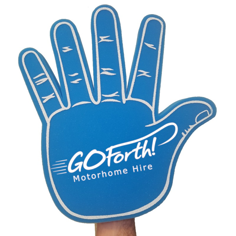 OFFICIAL GO Forth! Giant Blue Wavey Foam Hand [+FREE SHIPPING! 📦]